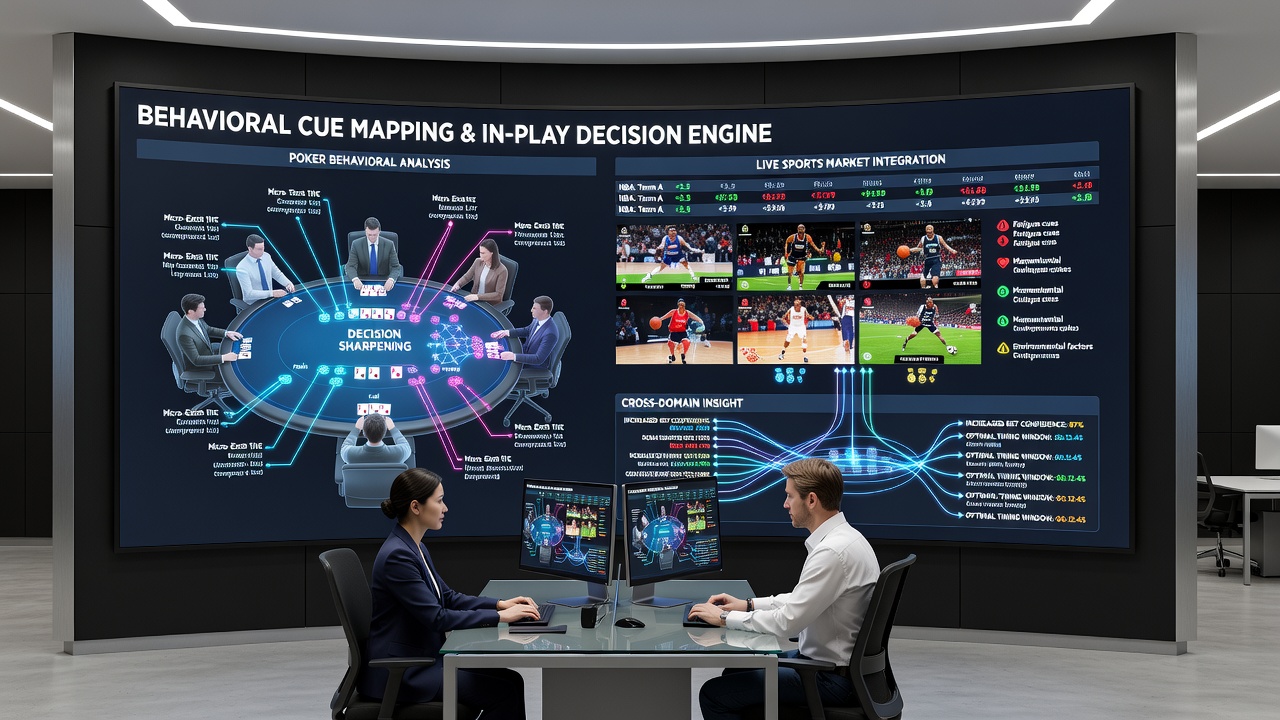 Live sports market observers tracking player reactions and team dynamics for in-play betting decisions