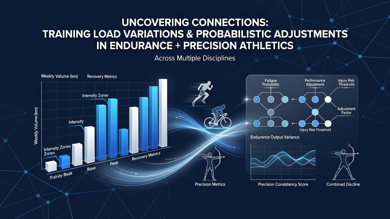 Athletes monitoring training loads during endurance and precision sports sessions with wearable technology